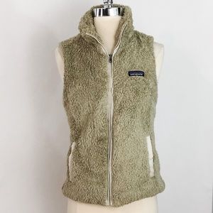 Patagonia Los Gatos Vest Size S Full Zip Khaki Small